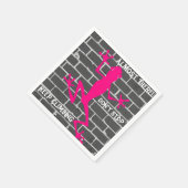 Pink Lizard Napkins Servet (Hoek)