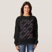 pink logo repeat blk sweatshirt (Devant entier)