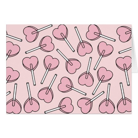 Pink Lollipops, Heart Lollipops, Lollipop Pattern (Devant horizontal)