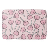 Pink Lollipops, Heart Lollipops, Lollipop Pattern Badmat (Voorkant)