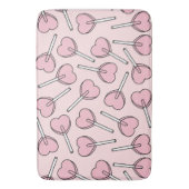Pink Lollipops, Heart Lollipops, Lollipop Pattern Badmat (Voorkant Verticaal)