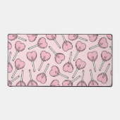 Pink Lollipops, Heart Lollipops, Lollipop Pattern Bureaumat (Voorkant)