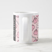 Pink Lollipops, Heart Lollipops, Lolly, Your Name Extra Grote Beker (Achterkant)