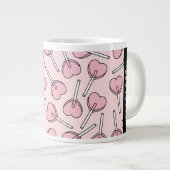 Pink Lollipops, Heart Lollipops, Lolly, Your Name Extra Grote Beker (Voorkant rechts)