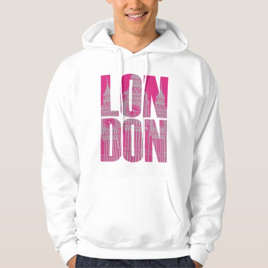 Pink London Hoodie (Voorkant)
