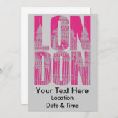 Pink London Kaart (Voorkant / Achterkant)