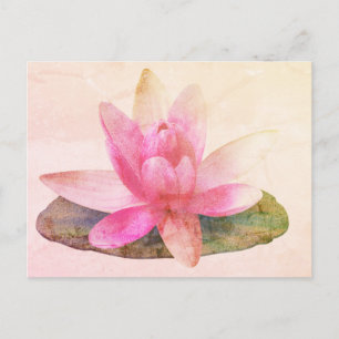 PINK LOTUS-BRIEFKAART BRIEFKAART