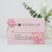 Pink Lotus Floral RSVP (Debout devant)