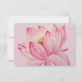 Pink Lotus Floral RSVP (Dos)