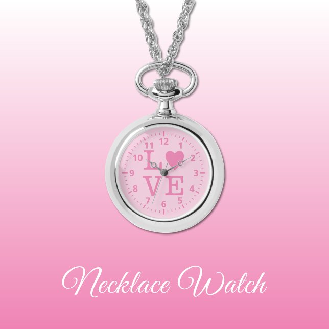 Pink Love Collier Watch (Créateur téléchargé)