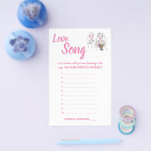 PINK LOVE, LOVE SONG SHOWER GAME KAART (Enkel)