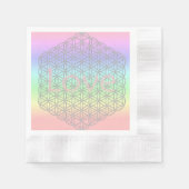 Pink Love Silver Mandala Wedding Servet (Voorkant)