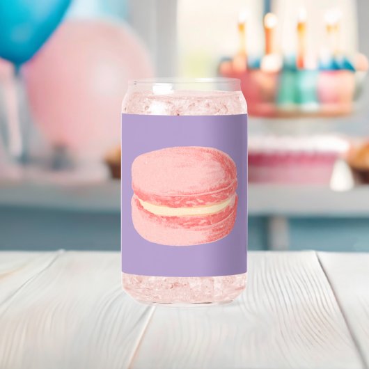 Pink Macaroons Blikvorm Glas (Insitu (Baby Shower))
