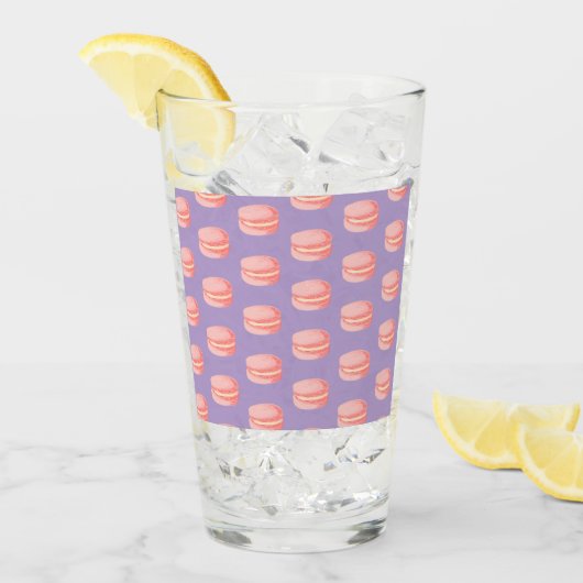 Pink Macaroons Glas (Voorkant ijs)