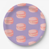 Pink Macaroons Papieren Bordje (Voorkant)