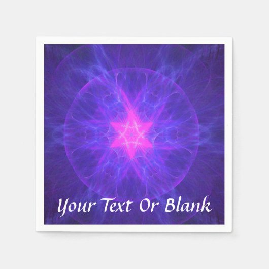 Pink Magen David Servetten (Voorkant)