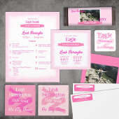 Pink & Magenta Eagle Court of Honor Program Flyer