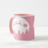 Pink Magic Christmas Mok (Voorkant links)