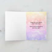 Pink Magic Fairy 5e carte d'anniversaire (Intérieur)