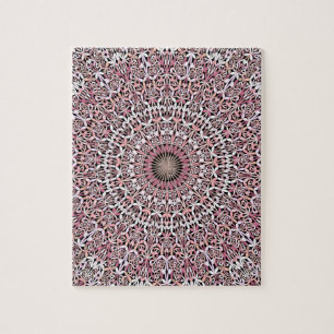 Pink Magic Floral Garden Mandala Legpuzzel