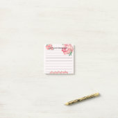 Pink Magnolia Laisser Votre Message Post-It Notes (Sur un bureau)