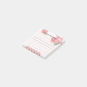 Pink Magnolia Laisser Votre Message Post-It Notes (Incliné)