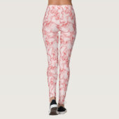 Pink Marble Rock Swirls Pattered Leggings (Achterkant)