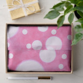 Pink Marble White Polka Dots Pattern Decoupage Tissuepapier (Geschenk)
