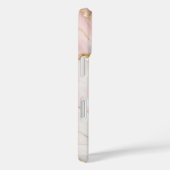 Pink Marble with Gold Veins – Elegant Design Case-Mate iPhone Case (Achterkant / Rechts)