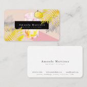 Pink Margarita Bartender Mixologue Carte de visite (Devant / Derrière)