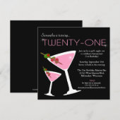 Pink Martini 21e anniversaire Invitation (Devant / Derrière)