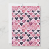 Pink Martini Coquette Bow Valantine's Day Party Kaart (Achterkant)