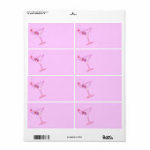 PINK MARTINI LABELS (Full Sheet)