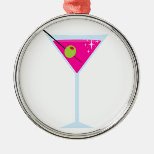 Pink Martini Metalen Ornament