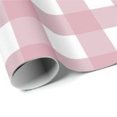 Pink Mauve Buffalo Plaid Cadeaupapier (Rol Hoek)