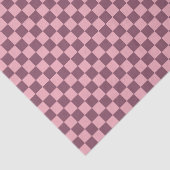 Pink Mauve Checkerboard Checkered Girly Retro Y2K Tissuepapier (Detail)