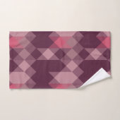 pink, mauve,  rose geometric bad handdoek (Handdoek)