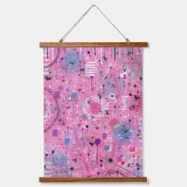 Pink Maximalist Abstract Art  Hangend Wandkleed