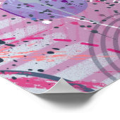 Pink Maximalist Abstract Art  Poster (Hoek)