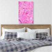 Pink Maximalist Abstract: Raspberry Sundae Canvas Afdruk (Insitu (Slaapkamer))