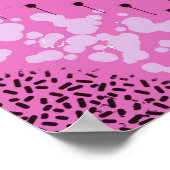 Pink Maximalist Abstract: Raspberry Sundae Poster (Hoek)