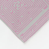 Pink Maze Fleece Deken (Hoek)
