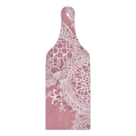 Pink Me In Lace AI-kunst Snijplank