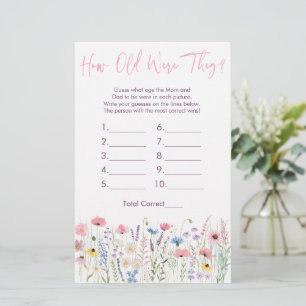 Pink Meadow Wildflowers Hoe oud waren ze?