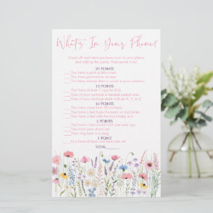 Pink Meadow Wildflowers Wat zit er in je telefoons