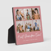 Pink Meilleure grand-mère jamais six Plaque photo (Recto)