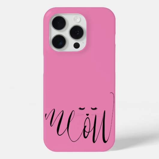 Pink Meow Cat Case-Mate iPhone Case (Achterkant)