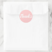 Pink merci simple autocollant d'affaires (Sac)