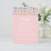 Pink Mexico Destination  Informatiekaartje (Staand voorkant)