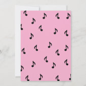 Pink Microphone Kids Birthday Invitation (Dos)